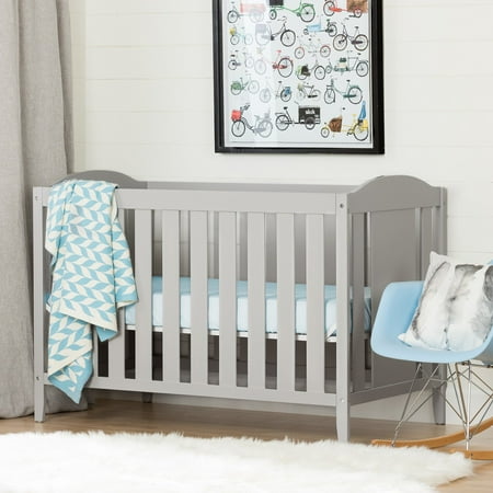 South Shore Cookie Crib And Toddler S Bed Soft Gray Walmart Com