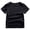 Black, variant on Kids Solid Color Crew Neck Short Sleeve T-Shirt Soft Cotton Blend Basic Tee Size:2-3 Years