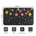 thumbnail image 5 of Black Christmas Ornament Pattern Door Rugs,Washable Non Slip Door Mats Indoor,Decorative Door Mats,Entry Mat Indoor for Entrance,Bedroom,Kitchen,Bathroom,30"x17", 5 of 6