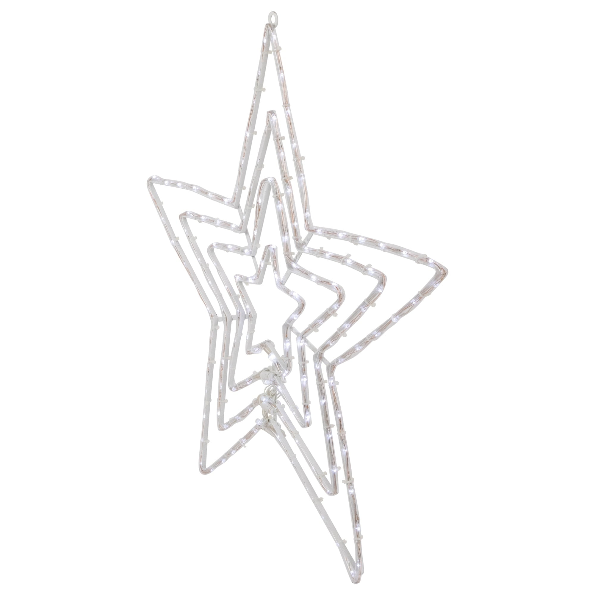 Northlight 24" LED Lighted Layered Stars 8 Function Christmas Window Silhouette