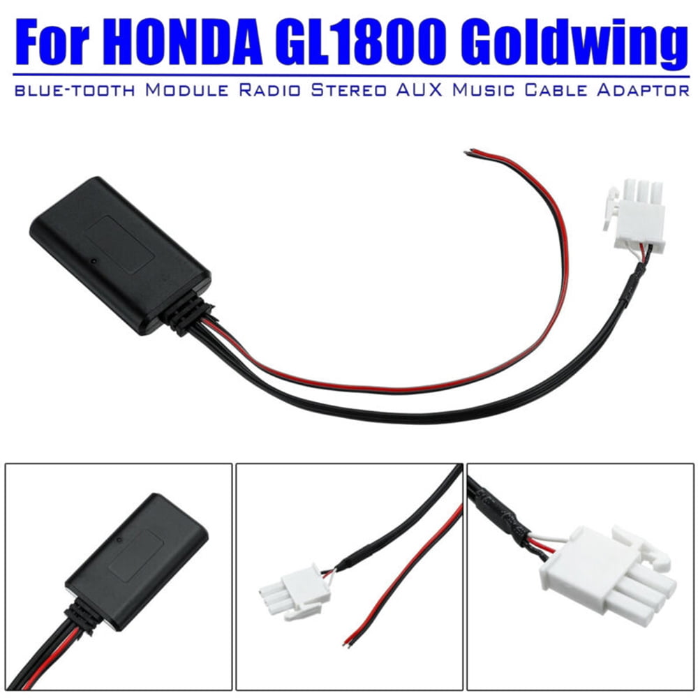 For Honda GL1800 Goldwing Bluetooth Module Radio Stereo AUX Music Cable