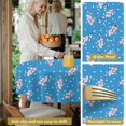 thumbnail image 5 of Pioneer Flower Floral Print Pattern Round Tablecloth 60 X 60 Inch, Wrinkle Resistant Wipeable Table Cloth for Kitchen Dining Picnic Patio Party, 5 of 6