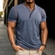 thumbnail image 1 of pstuiky camisetas para hombre, Camisas cortas informales de cuello redondo y botones para hombre ropa de hombre xxl, 1 of 9