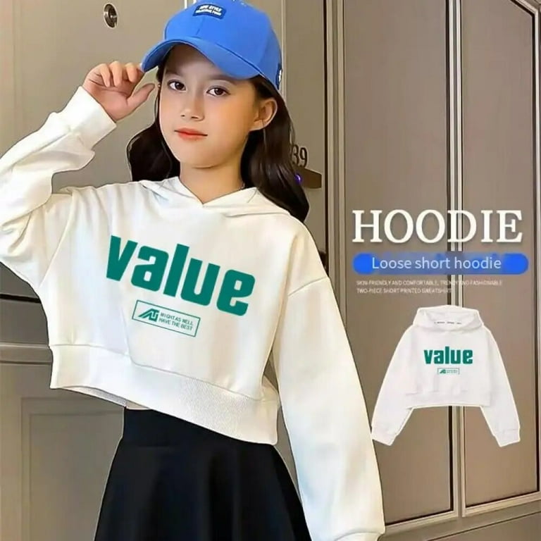 Children's cropped hoodie outlet