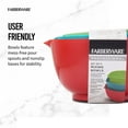 Farberware Set of 3 Plastic Mixing Bowls in Assorted Colors