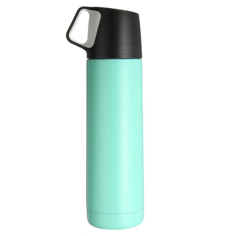 Stainless Steel Insulation Water Bottle with Plastic Lid Work Insulated Cup  Thermos Bottle Outdoor Sports Camping Hiking Gift 
