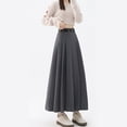 thumbnail image 5 of Elegant High Waist Long Skirt for Women Pleated Dress Color Breathable and Comfortable Polyester Fabric, 5 of 8