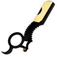 thumbnail image 1 of Straight Edge Barber For Razor Haircut Beard Eyebrow Shaving Manual Depilation, 1 of 5