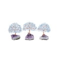 thumbnail image 7 of Natural 7 Chakra Gemstone Healing Crystal Money Tree on Amethyst Cluster Geode Druzy Base Feng Shui Crystals, 7 of 7