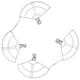 thumbnail image 1 of Moyic 4 unids/set ligero y fácil de llevar anillo protector de hélice de Drone para seguridad y comodidad Electrónica, 1 of 6