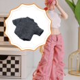 thumbnail image 1 of Camiseta corta de corta coleccionable a escala 1/12 para figura de acción femenina. Accesorio de trabajo para figura de acción de 6 pulgadas. Gris oscuro, 1 of 8