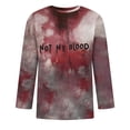 thumbnail image 2 of Camisas de Manga Larga para Hombres Imprimir Blusa de Manga Corta de Cuello Redondo, Camisas de Lino para Hombres, 2 of 4