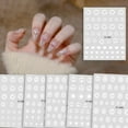 thumbnail image 2 of dianhelloya 2Pcs Nail Stickers Self Adhesive Waterproof Eco-friendly Strong Stickiness Easy to Apply Bow-knot Butterfly Nail Sticker D, 2 of 8