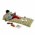 thumbnail image 3 of Tropical Floor Pillow Lounger Cover, Exotic Pattern with Plumeria Hibiscus Monstera Palm Flowers and Leaves, Nap Mat Printed Fabric Case for 5 Pillows, 88" x 27", Red Pale Yellow Green, by Ambesonne, 3 of 5