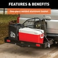 thumbnail image 3 of CURT 18113 49 x 22-1/2-Inch Black Aluminum Hitch Cargo Carrier, 500 lbs Capacity, 2-In Fixed Shank, 3 of 6