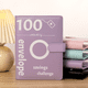thumbnail image 2 of 100 sobres - carpeta de desafío de ahorro de dinero con rastreador laminado, carpeta de presupuesto con sobre en efectivo, forma sencilla e interesante de ahorrar 5.050 dólares en rosa, 2 of 4