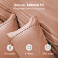 thumbnail image 4 of California Design Den Pillow Cases Standaard Set of 2 - 400 Thread Count, 100% Cotton, Soft Sateen, Fits both Standard / Queen Pillows - Fresh Clay, 4 of 8