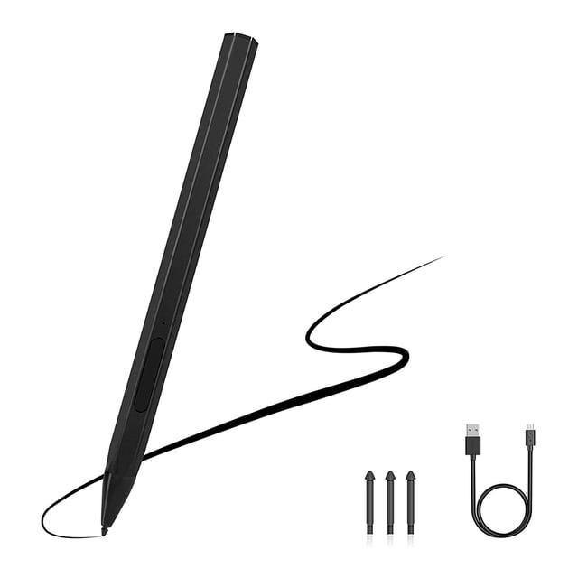 Lápiz óptico para tableta con punta de repuesto recargable por USB Kuymtek para Surface Pro 7 6 5 4