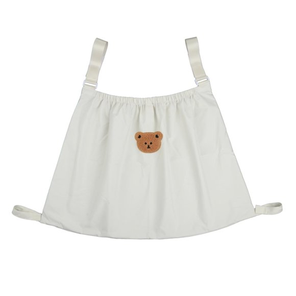 Bolsa Universal multiusos para cochecito de bebé, impermeable, de nailon, bolsa de almacenamiento para consola de padres, para cochecitos, teléfonos, oso beige Sunnimix Organizador de cochecito