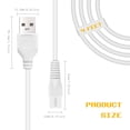 thumbnail image 2 of Cable de carga de repuesto para eliminador eléctrico de callos de pies Pritech BCM-1138, 2 of 6