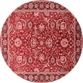 thumbnail image 1 of Ahgly Company Indoor Round Oriental Red Traditional Area Rugs, 5' Round, 1 of 4