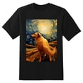 thumbnail image 2 of Plus Size Shirt for Women Black Tops for Women Short Sleeves Shirt for Women Dogs In The Night T Shirt Crewneck Shirt for Women XS, 2 of 5