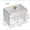 B, variant on Clear Acrylic Qtip Holder with Golden Lid Portable Cotton Swab Organizer for Vanity Bathroom Office Desk,A