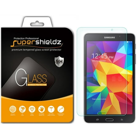[1-Pack] Supershieldz for Samsung Galaxy Tab 4 7.0 Inch Tempered Glass Screen Protector, Anti-Scratch, Anti-Fingerprint, Bubble