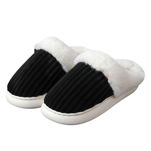Dakaela Pantoufles en Peluche pour Femmes, Mousse à Mémoire de Forme, Confortables, Douces, pour Intérieur et Extérieur