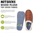 thumbnail image 4 of NotSocks Thin Shoe Insoles for Men & Women – Bamboo Charcoal Odor Control (2-Pack, Adult Grey), 4 of 8