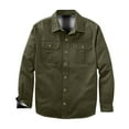 thumbnail image 5 of Men's Long Sleeve Utility Shirt Jacket Plaid Lined Button Down Shirt Collared Versatile Casual Shirt Work Outerwear, 5 of 7
