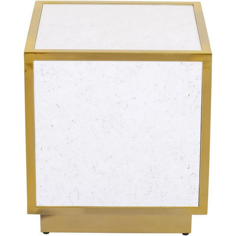 Meridian Furniture Glitz End Table - White Meridian Furniture Glitz End Table - White