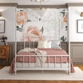 thumbnail image 5 of DHP Emerson Modern Full Size Metal Canopy Bed in White, 5 of 12