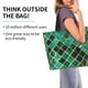 thumbnail image 2 of Balery Green Mosaic Glass Bolsa Tote Estilo Estético con Cremalleras, Bolsa de Hombro, Bolsa de Compras Grande y Plegable, 2 of 8