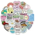 thumbnail image 1 of 50 Pcs Nordic Style Fresh Natural Green Plants Sticker Laptop Suitcase Scrapbooking Decor Kids Classic Toy Decal Sticker, A352, 1 of 6
