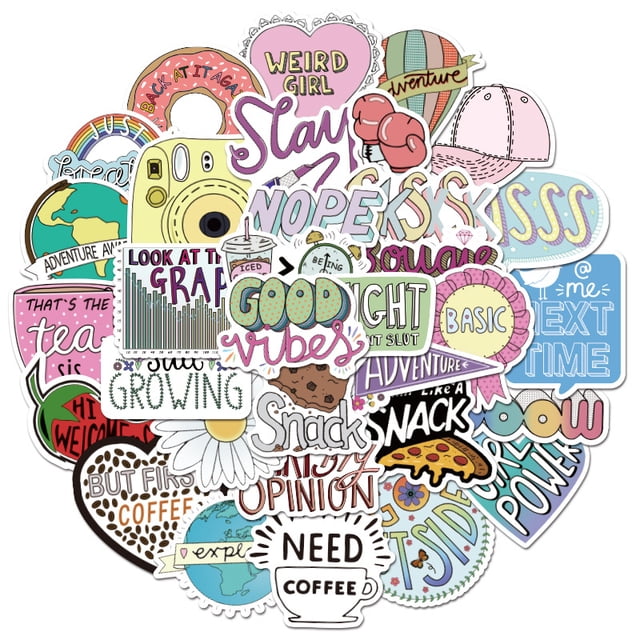 50 Pcs Nordic Style Fresh Natural Green Plants Sticker Laptop Suitcase Scrapbooking Decor Kids Classic Toy Decal Sticker, A352