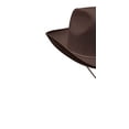 thumbnail image 2 of Brown Felt Cowboy Hat (Pack of 6), 2 of 3