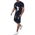 thumbnail image 1 of WILLBEST Conjunto de Dos Piezas de Camiseta y Pantalones Cortos de Manga Corta para Hombre, con Camisa y Pantalón Corto., 1 of 2