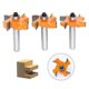thumbnail image 1 of 3Pcs Tongue and Groove Cutter, 4 Blade Balls 8mm Shank T - Wood Shaped Cutter, Woodworking Tools for Doors, Tables, Shelves, Walls and More, 1 of 5