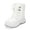 White, variant on GYMEPIC Girls Snow Boots Warm Faux Fur Lined Non-Slip Winter Outdoor School Hiking Kids Boots