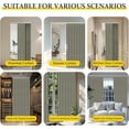thumbnail image 5 of 100% Blackout Magnetic Door Curtain Folding Door Accordion Door Closet Door Curtain Invisible Applicable Bedroom Room Living Room Doorway （Grey 42" W x 78" L 1 Panel, 5 of 9