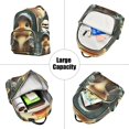 thumbnail image 5 of JIALIOU Mini Backpack Purse for Women Quilted Casual Daypack Small Travel Shoulder Bag, Duck with Raincoat and Cap, 5 of 7