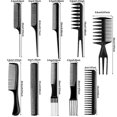 thumbnail image 5 of 12 Pieces Hair Brush Comb Set Paddle Hair Brush Detangling Brush, Including 1 Airbag Massage Comb,1 Roller Brush And 10 Hair Styling Comb For Wet, Dry, 5 of 5
