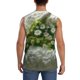 thumbnail image 4 of Fotbe Nature Hand Daisies Art Men's Camiseta sin Mangas Estampada para Hombres, Playera Casual para Gimnasio, Entrenamiento, Playa-X-Large, 4 of 7