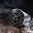 thumbnail image 3 of Anillo con el sello secreto de Salomón, sello del rey Salomón, anillos de acero inoxidable, amuleto mágico, joyería, 9, 3 of 5
