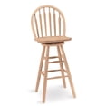 thumbnail image 3 of Windsor Arrowback Swivel Counter Stool - Unfinished, 3 of 3