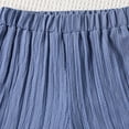 thumbnail image 5 of Girls Boho 2 Piece Outfit Size 6 Floral Crochet Ruffled Sleeveless Tank Tops Shorts Set Summer Clothes Blue, 5 Y, 5 of 7