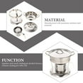 thumbnail image 3 of HLONK 1 Ensemble Chaudron Chinois Shabu Shabu Casserole Acier Inoxydable Réchaud à Alcool Fournitures de Camping, 3 of 6