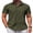 Armygreen, variant on Short Sleeve Button Up Shirts Men Casual Button-Up Shirt for Men Stylish Summer Vacation Shirts No Tuck