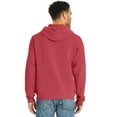 thumbnail image 3 of Hanes Men's Garment Dyed Fleece Hoodie Crimson Fall 2XL, 3 of 8